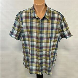 John Varvatos short sleeve button down shirt.  XXL